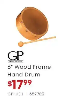 Long & McQuade GP 6 WOOD FRAME HAND DRUM offer