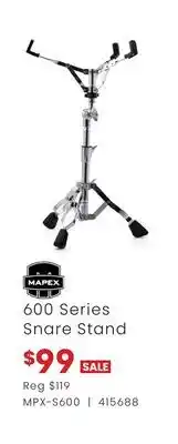Long & McQuade MAPEX 600 SERIES SNARE STAND offer