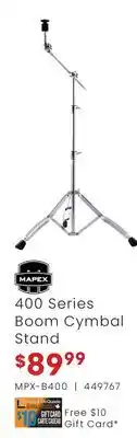Long & McQuade 400 SERIES BOOM CYMBAL STAND offer