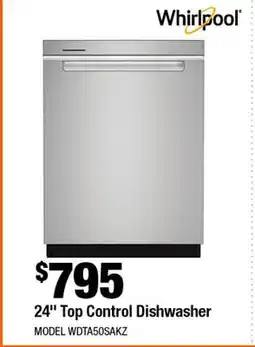Home Depot 24 Top Control Dishwasher offer