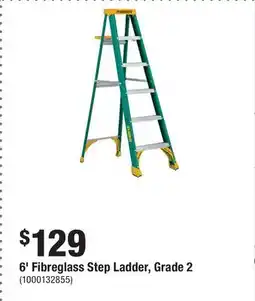 Home Depot 6' Fibreglass Step Ladder, Grade 2 offer
