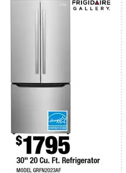 Home Depot 33 20 Cu. Ft. Refrigerator offer