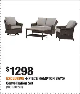 Home Depot EXCLUSIVE 4-PIECE HAMPTON BAY Conversation Set offer