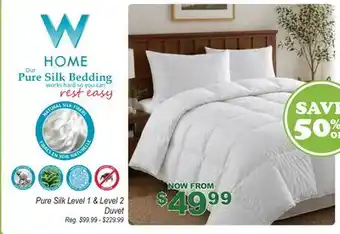 Oxford Mills Pure Silk Level 1 & Level 2 Duvet offer