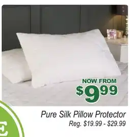 Oxford Mills Pure Silk Pillow Protector offer