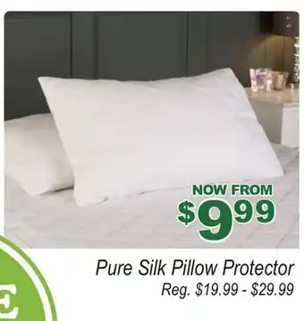Oxford Mills Pure Silk Pillow Protector offer