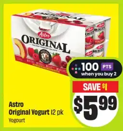 FreshCo Astro Original Yogurt offer