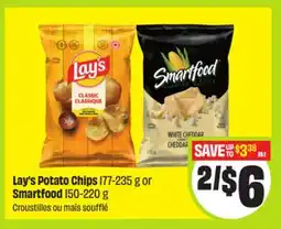 FreshCo Lay's Potato Chips 177-235 g or Smartfood 150-220 g offer
