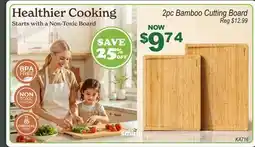 Oxford Mills 2pc Bamboo Cutting Board offer