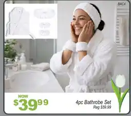 Oxford Mills 4pc Bathrobe Set offer
