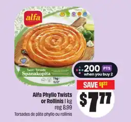 FreshCo Alfa Phyllo Twists or Rollinis offer