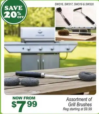 Oxford Mills Assortment of Grill Brushes offer