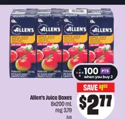 FreshCo Allen's Juice Boxes offer