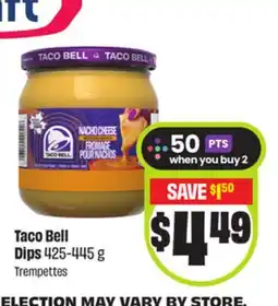 FreshCo Taco Bell Dips offer