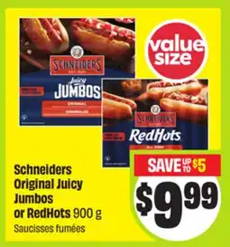 FreshCo Schneiders Original Juicy Jumbos or RedHots offer