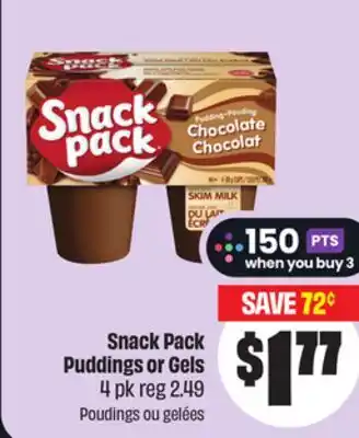 FreshCo Snack Pack Puddings or Gels offer