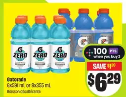 FreshCo Gatorade 6x591 mL or 8x355 mL offer