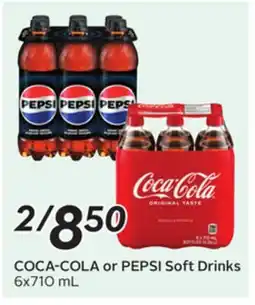 Sobeys COCA-COLA or PEPSI Soft Drinks offer