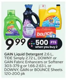 Sobeys GAIN Liquid Detergent offer