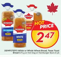 Sobeys DEMPSTER'S White or Whole Wheat Bread, Texas Toast Bread offer