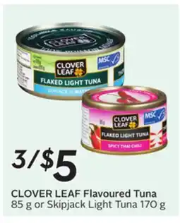 Sobeys CLOVER LEAF Flavoured Tuna offer