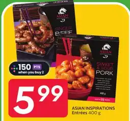Sobeys ASIAN INSPIRATIONS Entrées offer