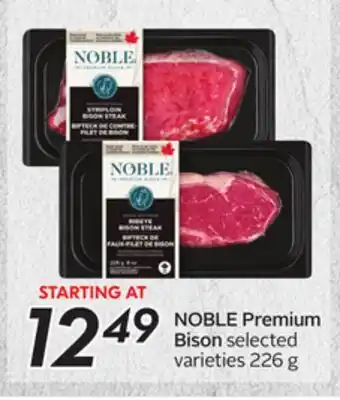 Sobeys NOBLE Premium Bison offer