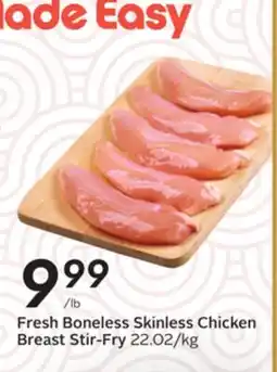 Sobeys Fresh Boneless Skinless Chicken Breast Stir-Fry offer