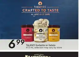Sobeys TALENTI Sorbetto or Gelato offer