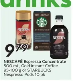 Sobeys NESCAFÉ Espresso Concentrate offer
