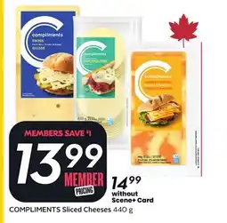 Sobeys COMPLIMENTS Sliced Cheeses offer