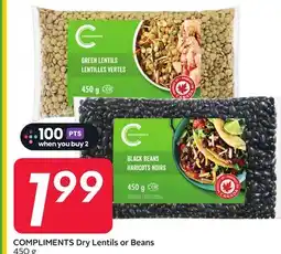 Sobeys COMPLIMENTS Dry Lentils or Beans offer