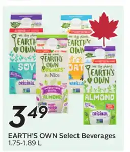Sobeys EARTH'S OWN Select Beverages offer