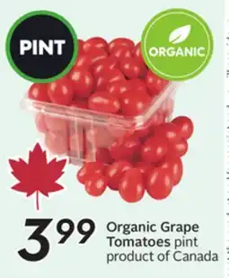 Sobeys Organic Grape Tomatoes offer