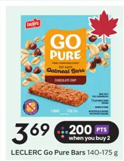 Sobeys LECLERC Go Pure Bars offer
