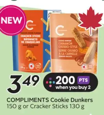 Sobeys COMPLIMENTS Cookie Dunkers offer