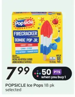 Sobeys POPSICLE Ice Pops offer
