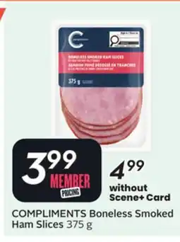 Sobeys COMPLIMENTS Boneless Smoked Ham Slices offer