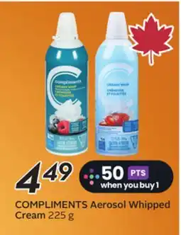 Sobeys COMPLIMENTS Aerosol Whipped Cream offer