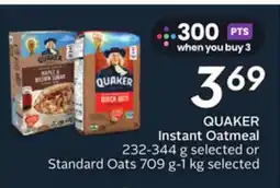 Sobeys QUAKER Instant Oatmeal offer