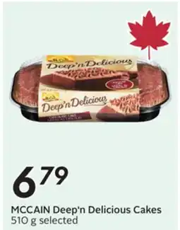 Sobeys MCCAIN Deep'n Delicious Cakes offer