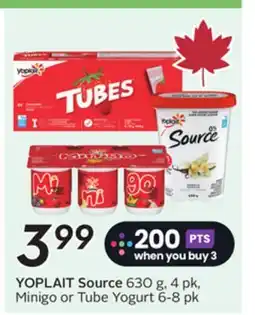 Sobeys YOPLAIT Source offer