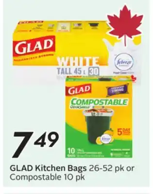 Sobeys GLAD Kitchen Bags offer