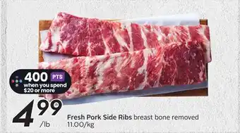 Sobeys Fresh Pork Side Ribs offer