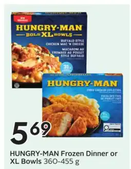 Sobeys HUNGRY-MAN Frozen Dinner or XL Bowls offer