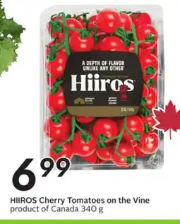 Sobeys HIIROS Cherry Tomatoes on the Vine offer