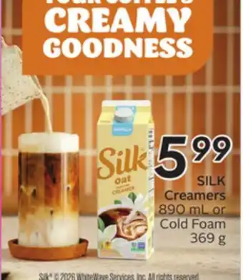 Sobeys SILK Creamers offer