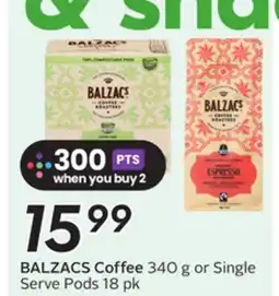 Sobeys BALZACS Coffee offer