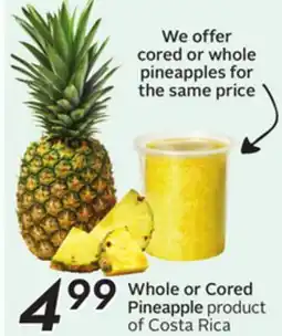 Sobeys Whole or Cored Pineapple offer