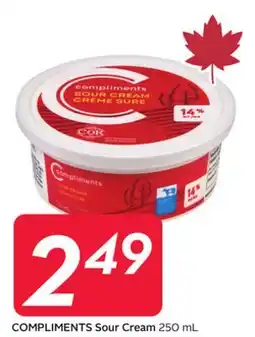Sobeys COMPLIMENTS Sour Cream offer